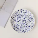Blue Dot On White