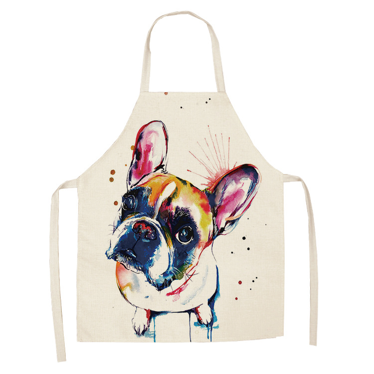 Title 2, Fashion Apron Cotton And Linen Creative Cute Dog