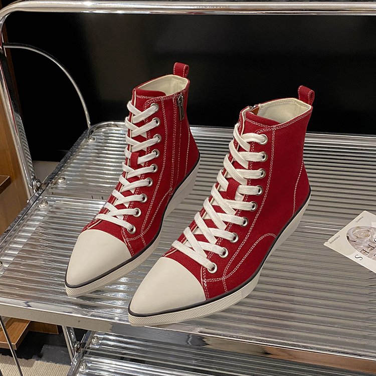 Pointed Toe High Top Sneakers, picture 2 of 2