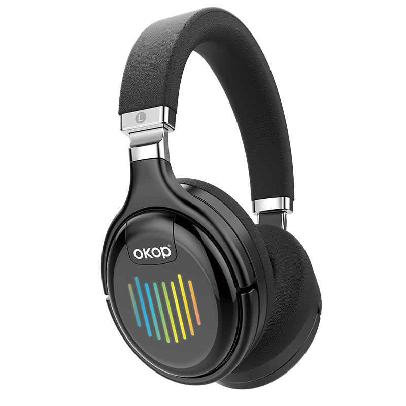 KP-H103 Best Selling In Stock Over Ear Bluetooth Headphones Foldable RGB Ambient Lighting Active Noise Cancellation Dynamic Drivers A Viral Hit
