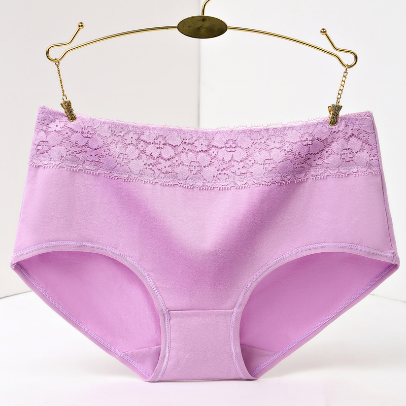 Title 4, Culotte femme mi-haute en dentelle, 100% coton,...