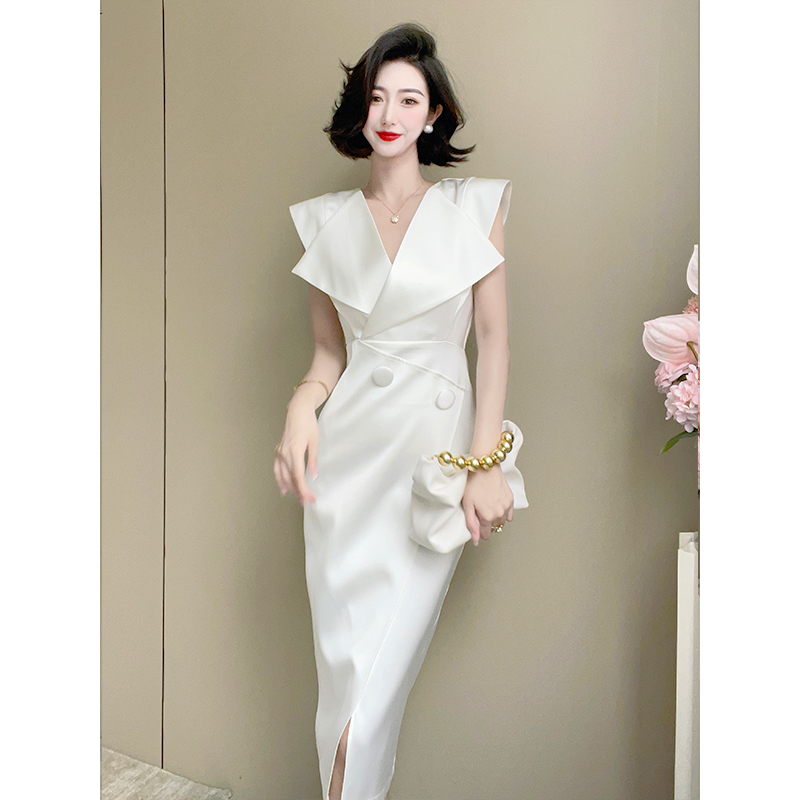Sleeveless V-Neck Bodycon Dress, picture 5 of 9