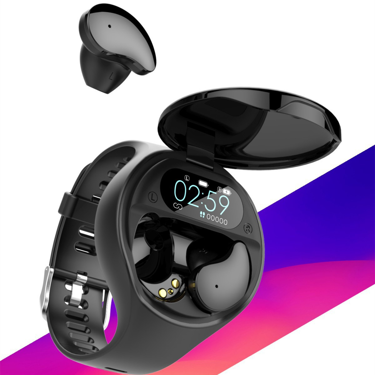Sports Color Screen Bracelet Bluetooth Headset Combo Smart Watch - Image 3