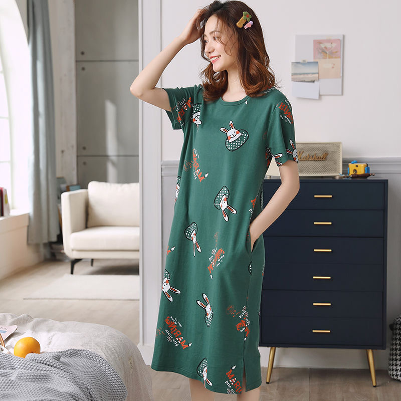 Title 6, Nightdress Short Sleeve Ladies Summer Homewear Set