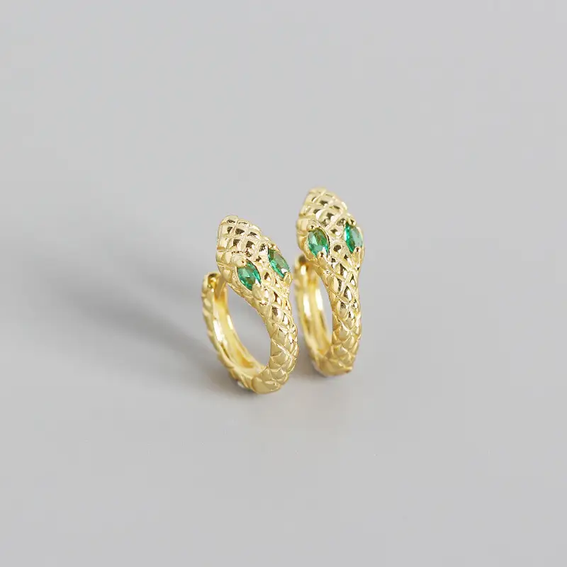 Sterling Silver INS Metallic Wind Personality Earrings