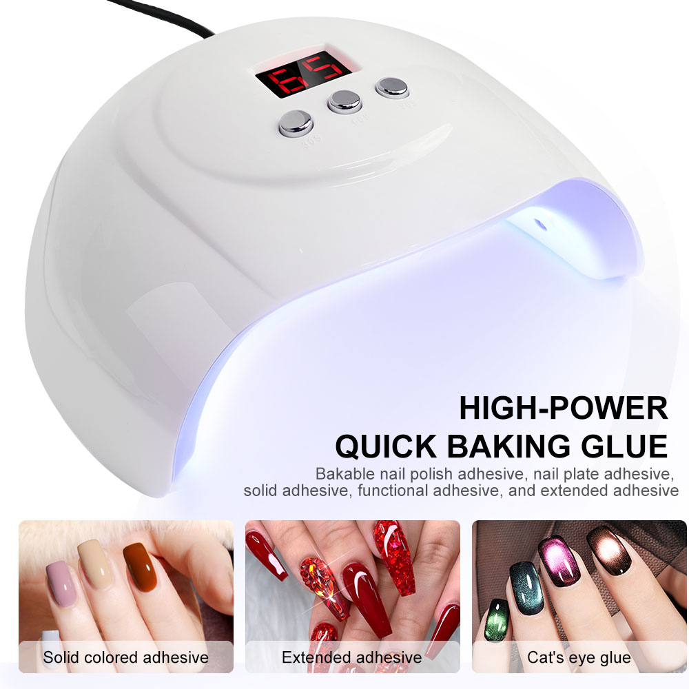 UV LED Nail Lamp Professional Nail Dryer For Gel Polish Led Lamp For Gel Nails 3 Timers White