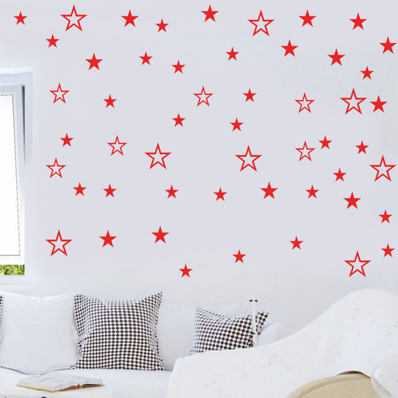 Children's Room Landscaping Decoration Geometric Five-pointed Star Wall Sticker