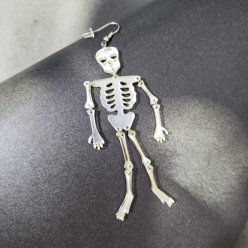 Personalized Exaggerated Skull Skeleton Earrings