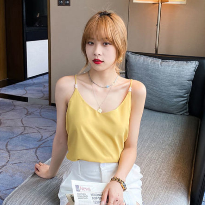 Sleeveless Chiffon Shirt Loose And Versatile Inner Bottoming Shirt