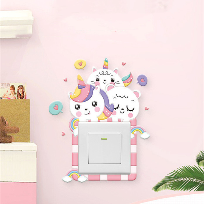 Household Light Switch Decorative Three-dimensional Stickers