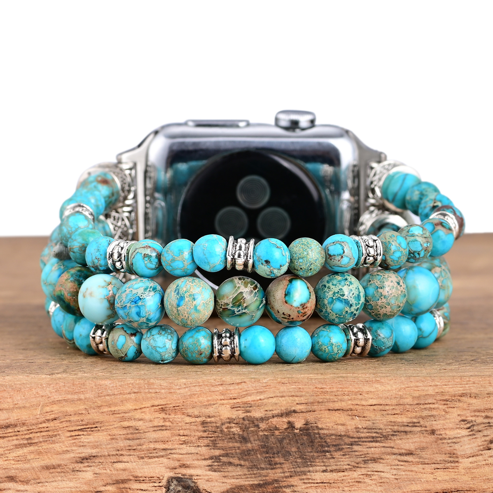 Title 5, Fashionable All-match Turquoise Beaded Watch Band