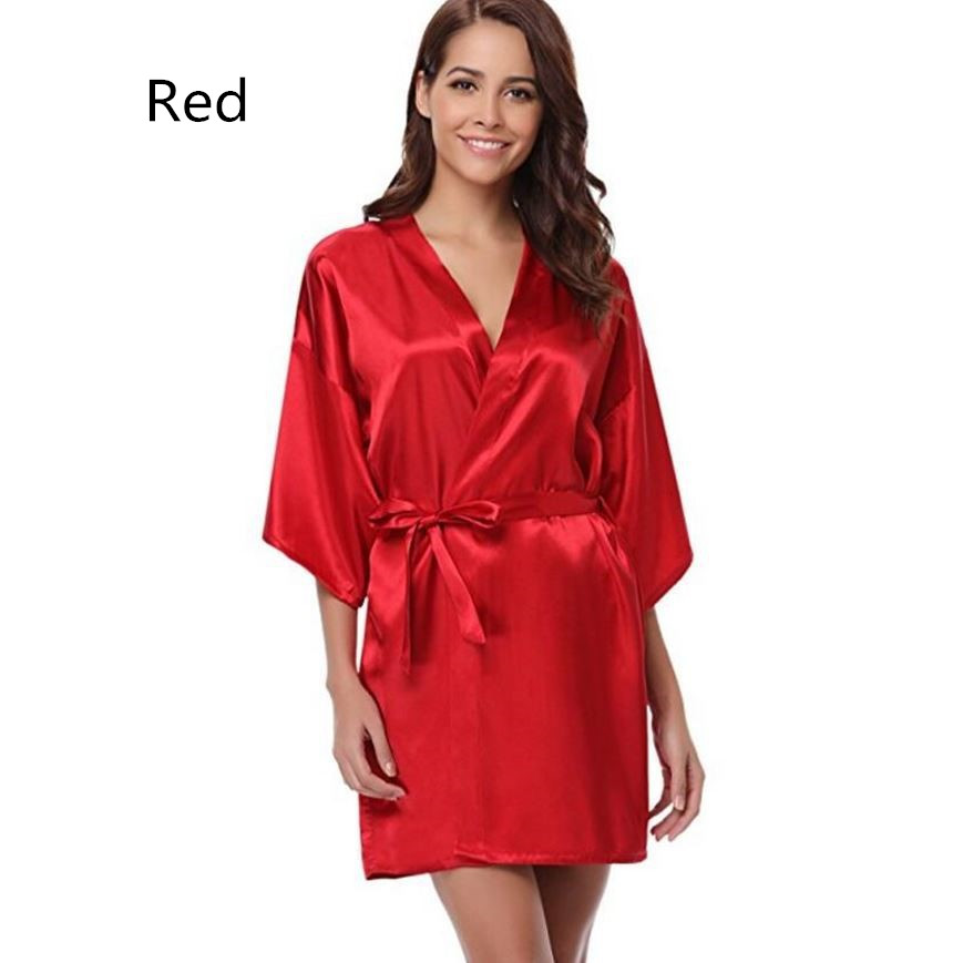 Title 16, RB032 New Silk Kimono Robe Bathrobe Women Silk ...