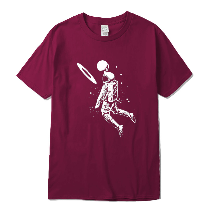 Title 2, New Short Sleeve Top T-Shirt Spaceman Print. Co...