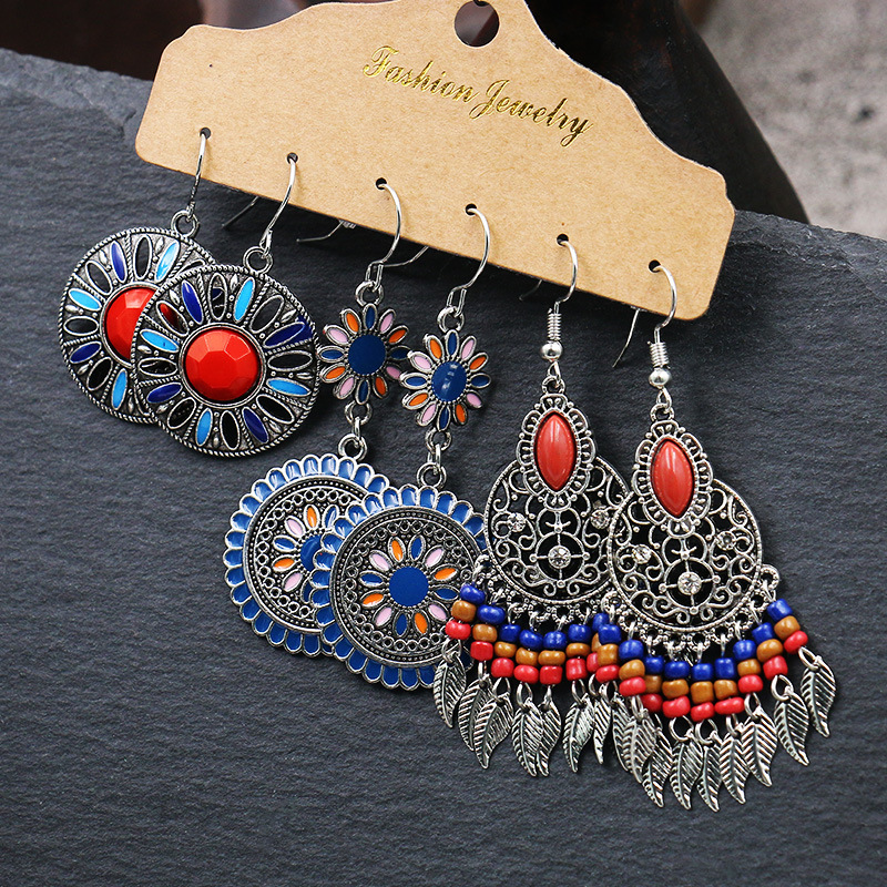 Title 5, Earrings Female Creative Drop-shaped Alloy