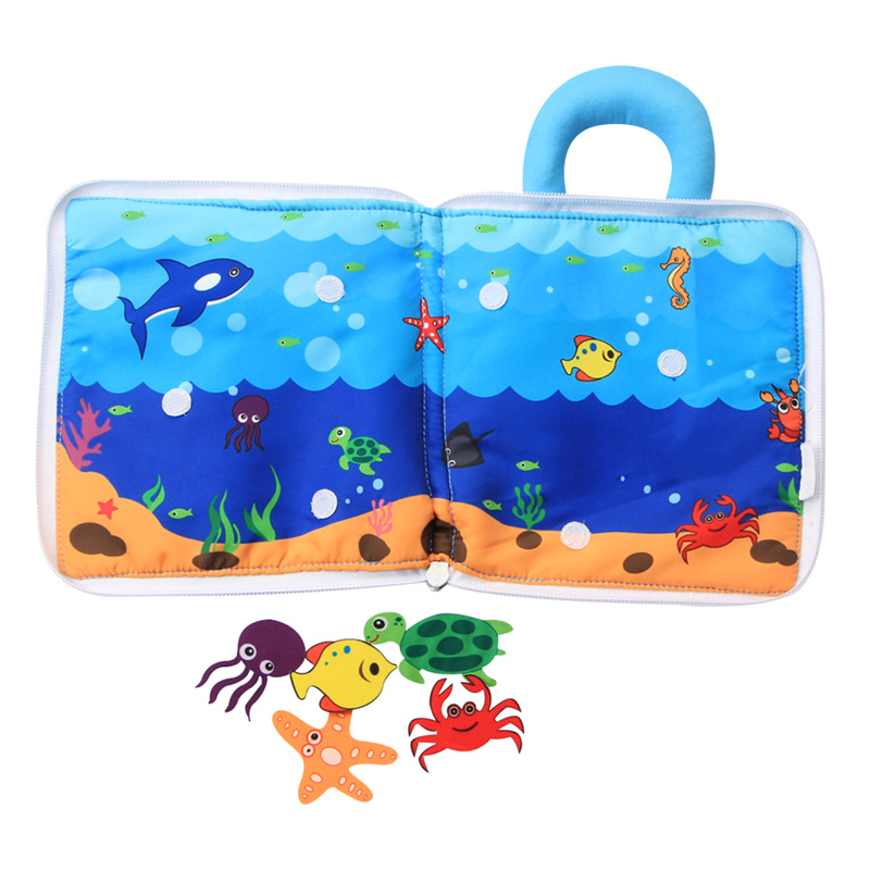 Title 4, Baby Early Education Cognitive Cloth Book Ocean...