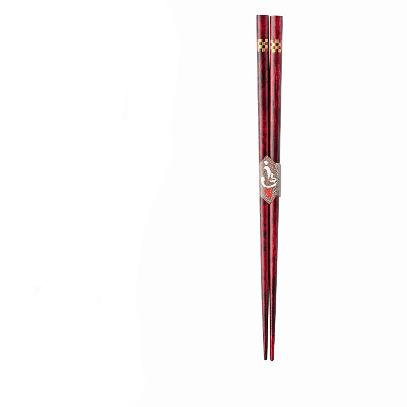 Ichimatsu chopsticks red