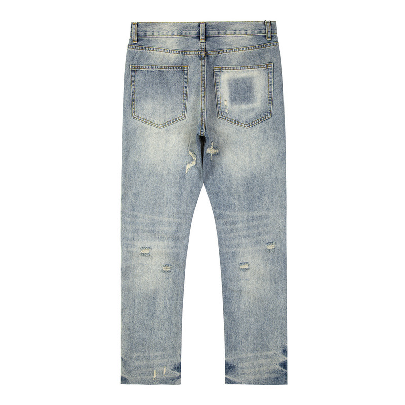 Worn And Worn Slim Straight Leg Jeans
