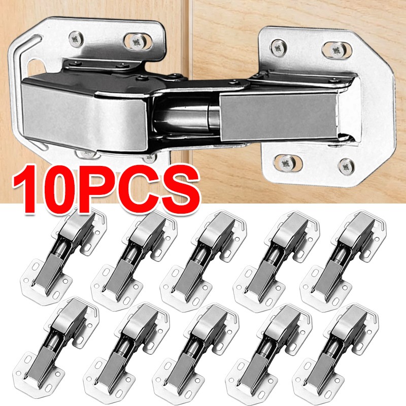 10X 90Degree Hidden Hinges Frameless Cabinet Large Angle Soft Closing UK — image 10