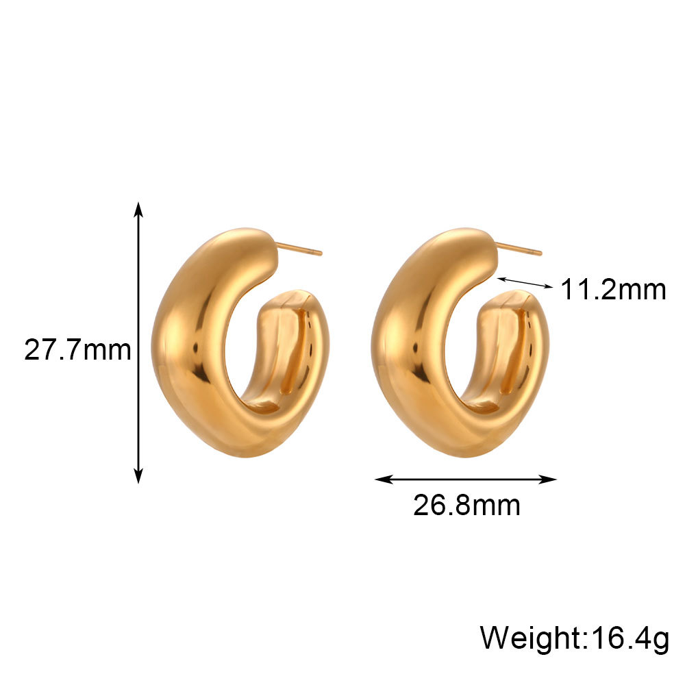 Title 2, Fashion Simple And Light Luxury All-match Ear C...