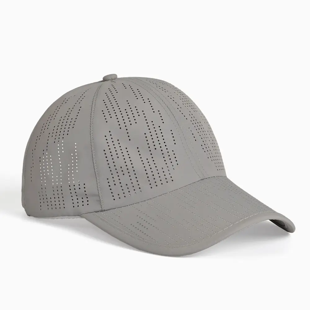 Solid-color Quick-drying Multi-hole Breathable Adjustable Simple And Versatile Style Curved-brim Baseball Cap Suitable For Outdoor Sports And Travel