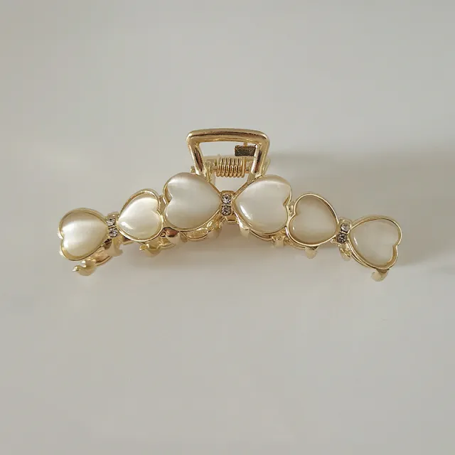 Temperament Large Metal Catch Clip Fashion Wild Shark Hairpin Hairpin Small Bow - Shop at LoveMi