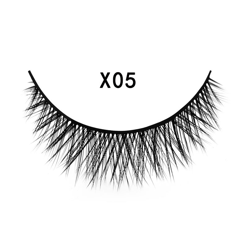 3D Mink Hair Natural Cross Eyelashes 3 Pairs