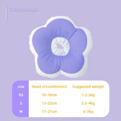 Cat Flower Cotton Neck Pet Collar Adjustable Anti-Bite Surgery Cute Solar Flower Neck Cone Beauty Head Cover - Purple - View 1