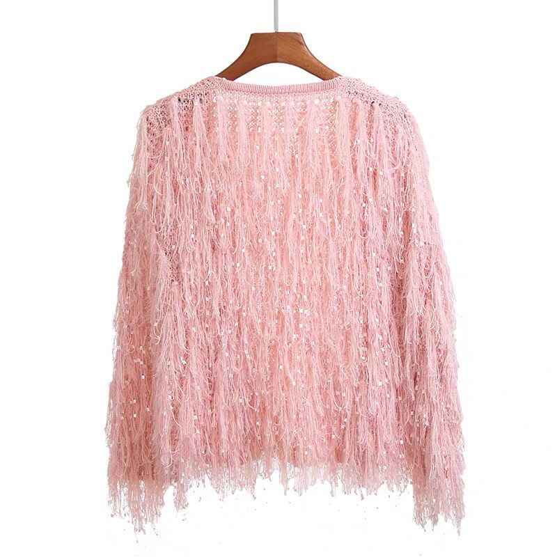 Title 6, New Net Red Autumn And Winter Loose Tassel Swea...