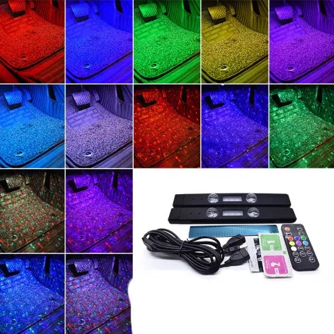 Foot Soles Full of Stars LED Atmosphere Light Car