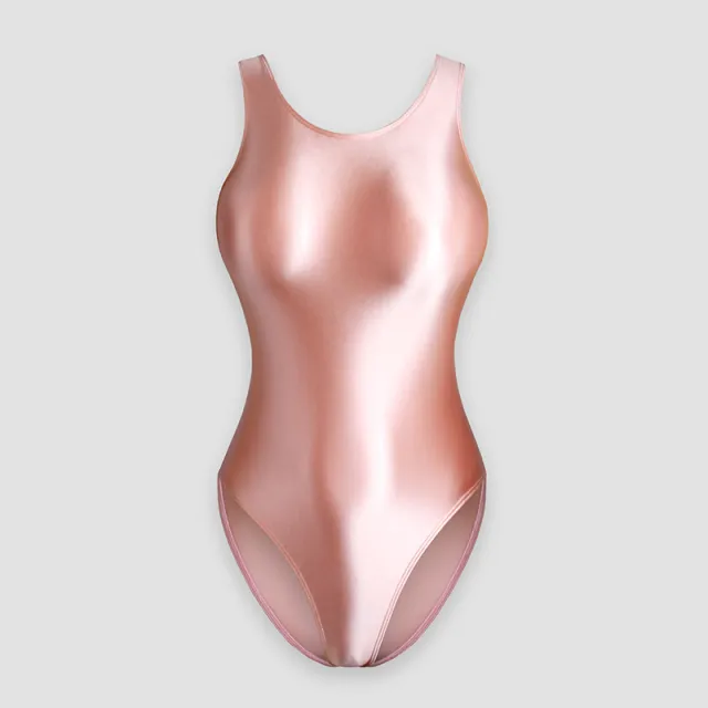 Women's Gymnastics One Piece Swimsuit Vest With Crotch Tobacco Powder - Shop at LoveMi