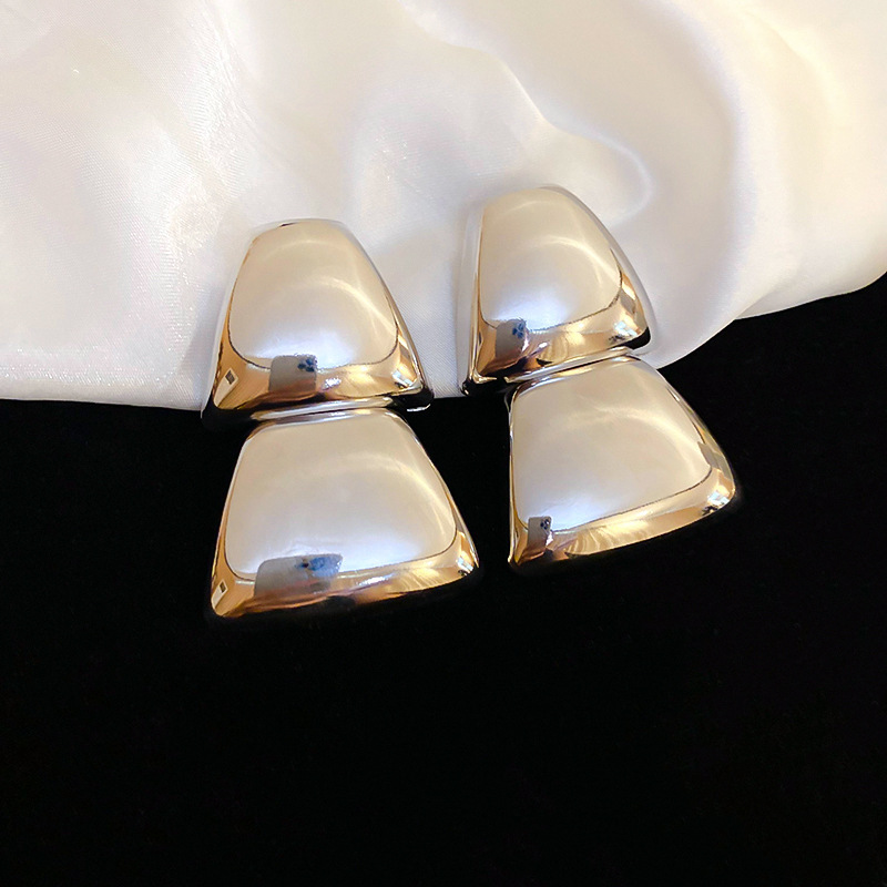 Vintage Flower Silver Stud Earrings For Women Elegant Floral Dangle Earrings Gift