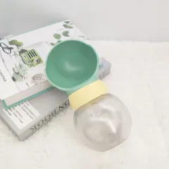 Dog Water Bottle Portable Travel Pet Drinker Leak Proof Dog Bowl Food Cat Fountain Outdoor Walking Drinking Bottle Dogs Feeder - Green - View 1
