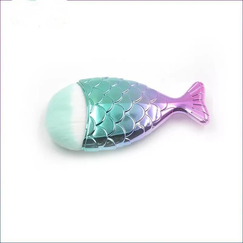 Gradient Mermaid Makeup Brush Set - Small Fish