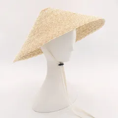 Summer Straw Hat With Straw - Beige - View 1