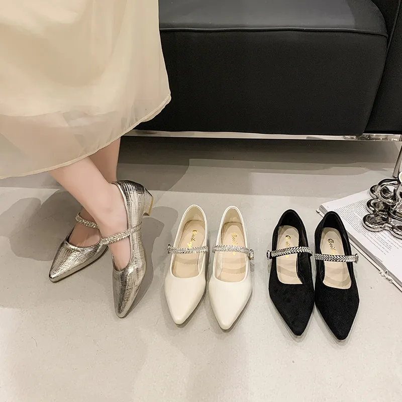 Women's French Fairy Style Pointed Toe High