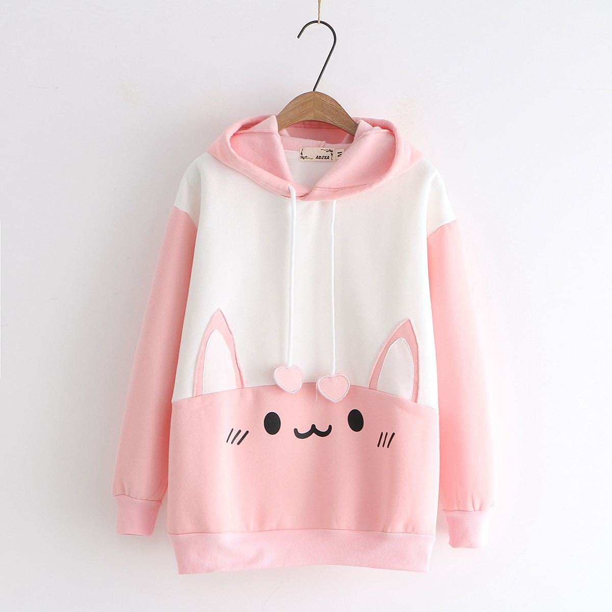 Title 4, Plush cat print hoodie