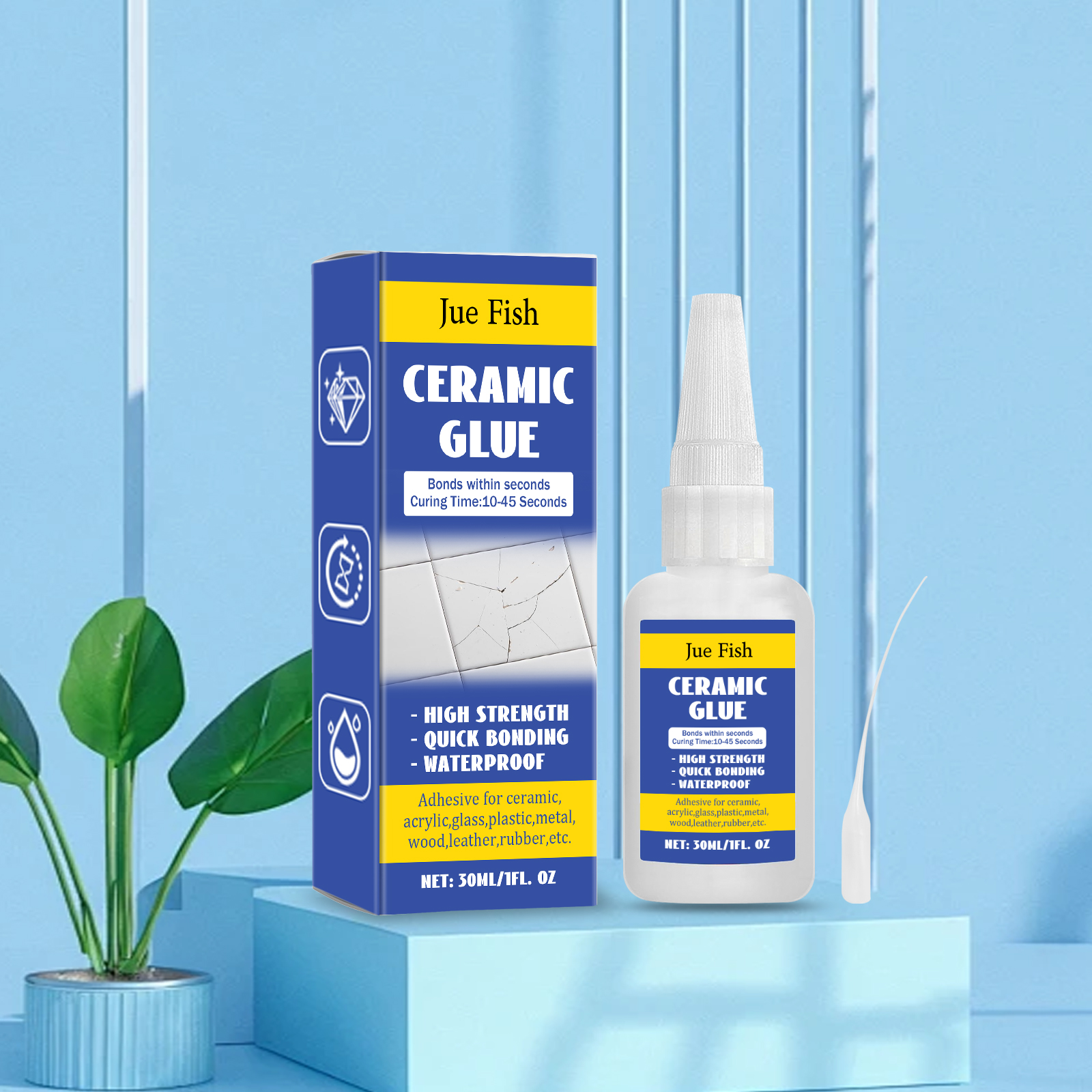 Adeziv pentru repararea obiectelor din ceramică, cutie de 30 ml