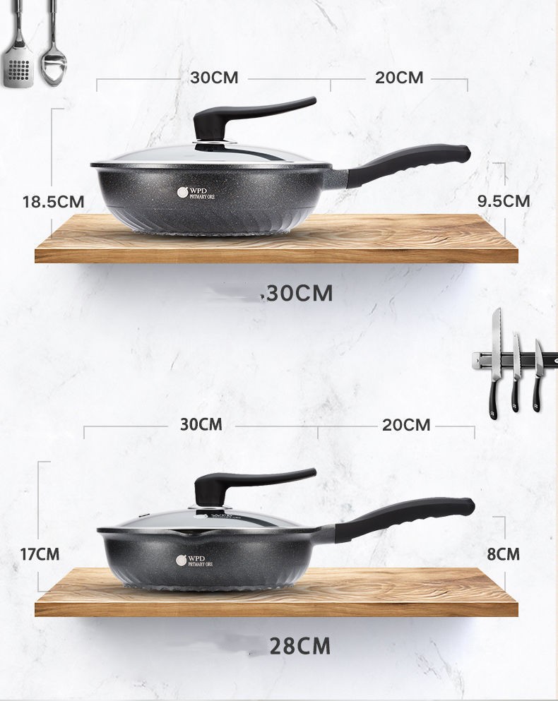 Title 3, Medical Stone Non-stick Pan Uncoated Household