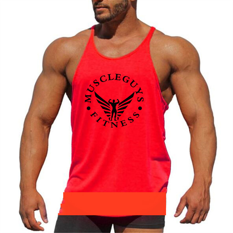 Title 2, Heren mouwloze racerback tanktop, ideaal voor s...