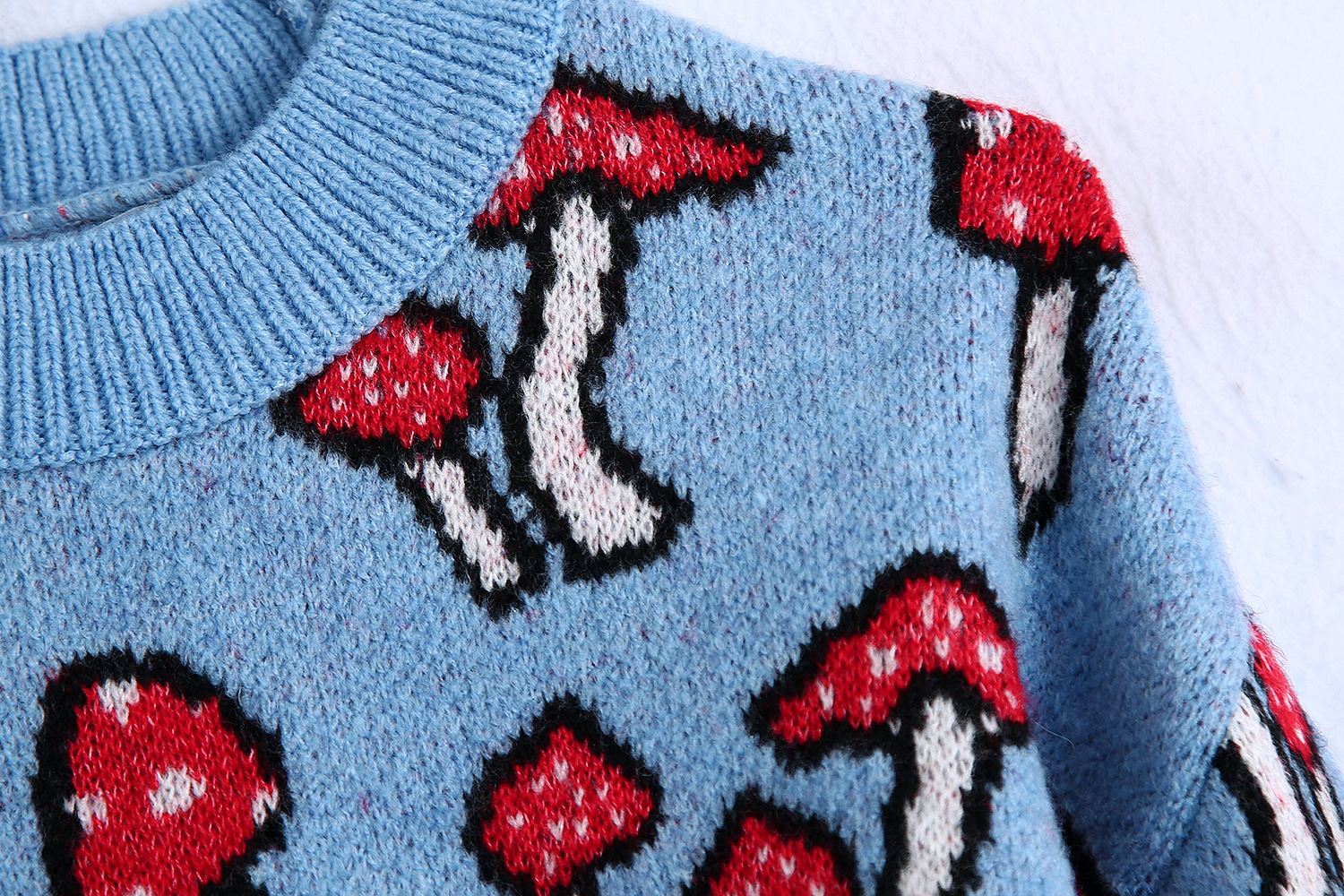 Ladies Fashion Casual Versatile Jacquard Knit Sweater