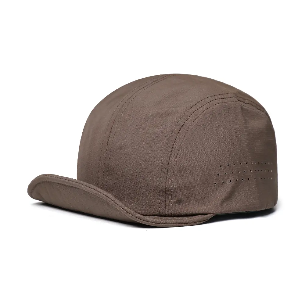 Summer Men's And Women's Solid-color Soft-brim Short-awning Side-hole Simple Casual Style Baseball Cap, Suitable For Daily Outdoor Activities