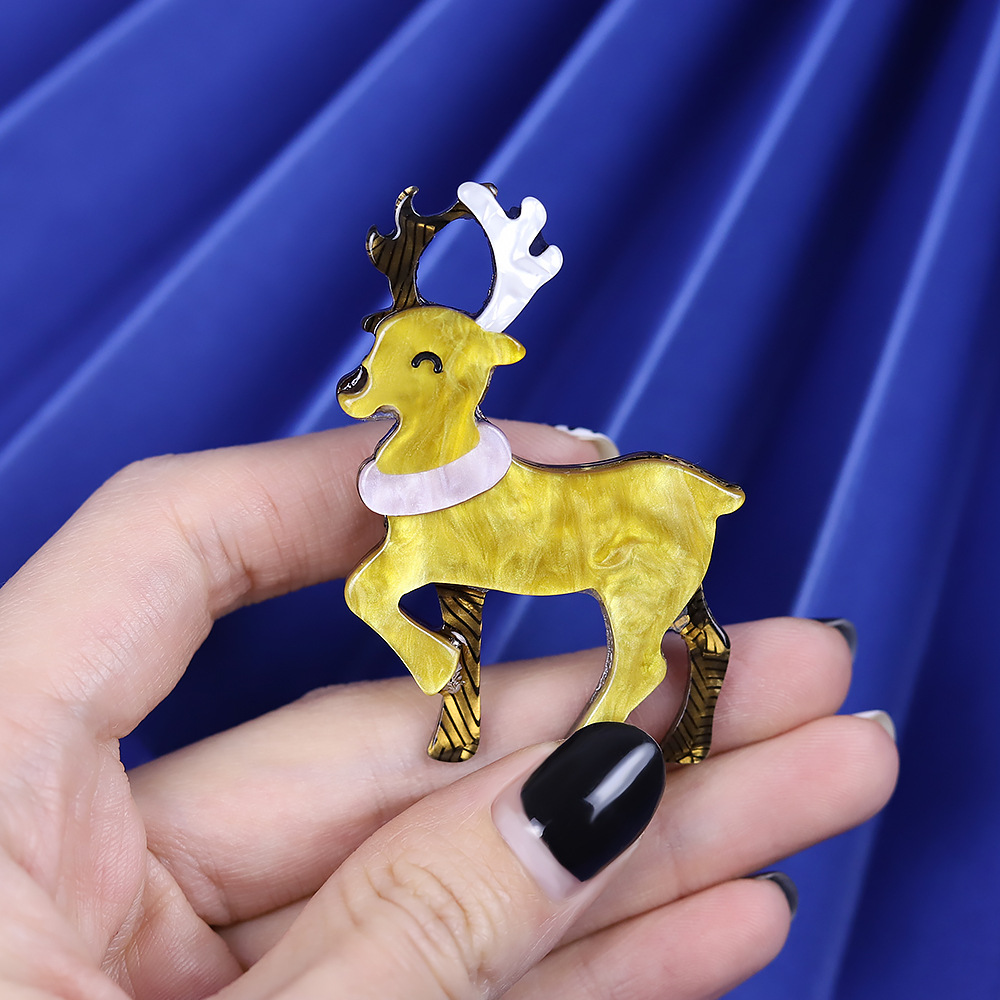 Acrylic Sika Deer Brooch, picture 3 of 4