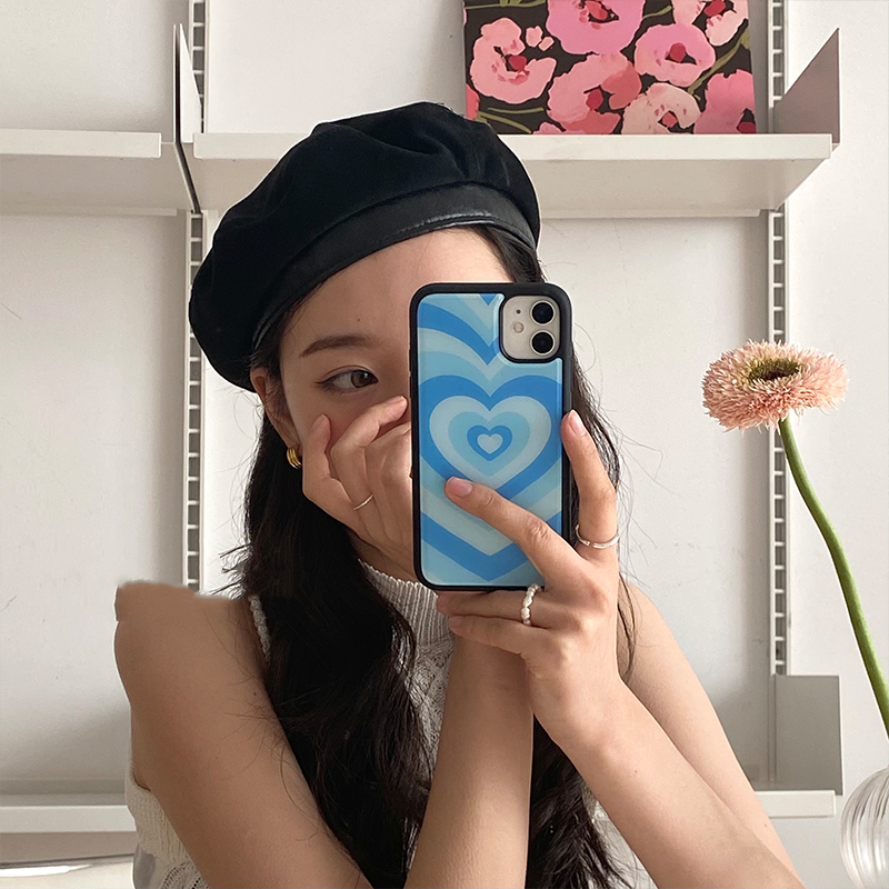 Blue Love Mobile Phone Case Silica Gel - Image 2