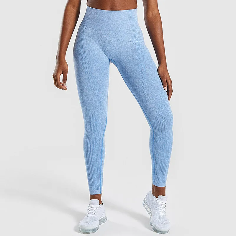 Camouflage Seamless Hip-lifting Cropped Trousers Women's Fitness Pants - 4 Style-M