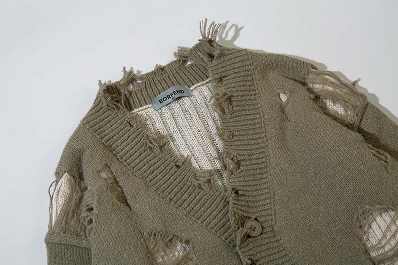 Double-layer Sweater With Cut-out