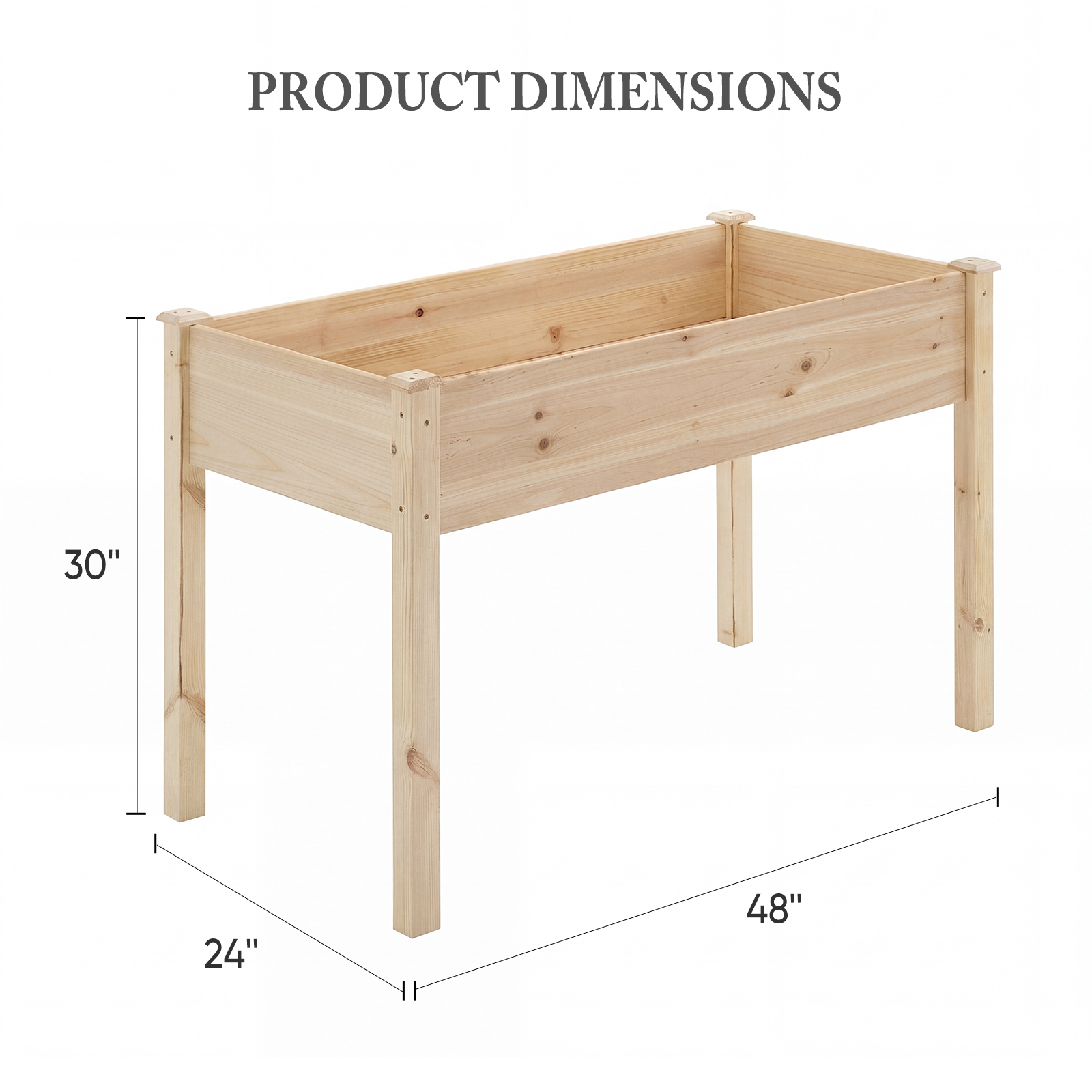 A Legged Elevated Flower Pot, An Outdoor Planting Box With Padding, Used For Growing Herbs, Flowers And Vegetables