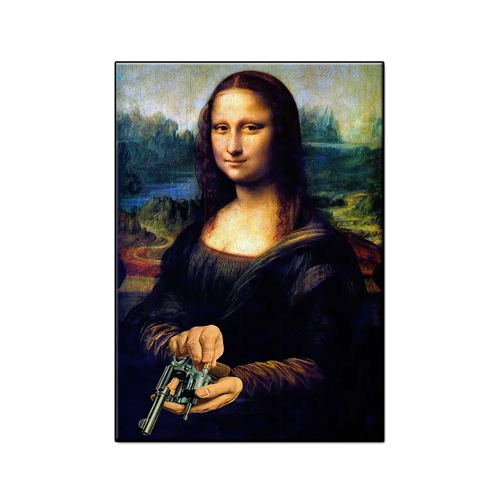 Mona Lisa Pattern Art Canvas Poster - 6Style