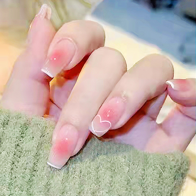 Title 1, Unhas Postiças Degradê Blush Fingertip Love Wea...