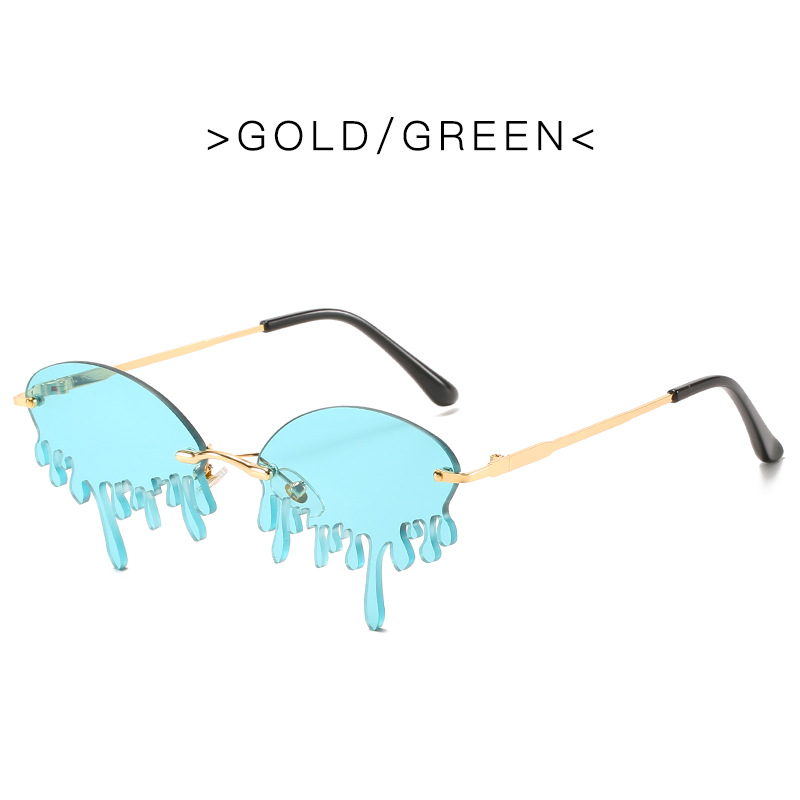 Title 8, Teardrop Jelly Color Marine Clip Sunglasses Per...