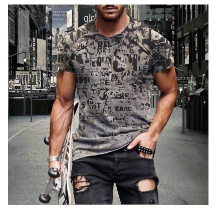 European And American Fashion Trend Striped T-shirt